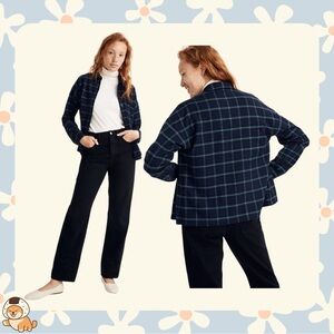 Madewell Flannel Bromley Shirt in Bryanston Plaid, Sz Sm